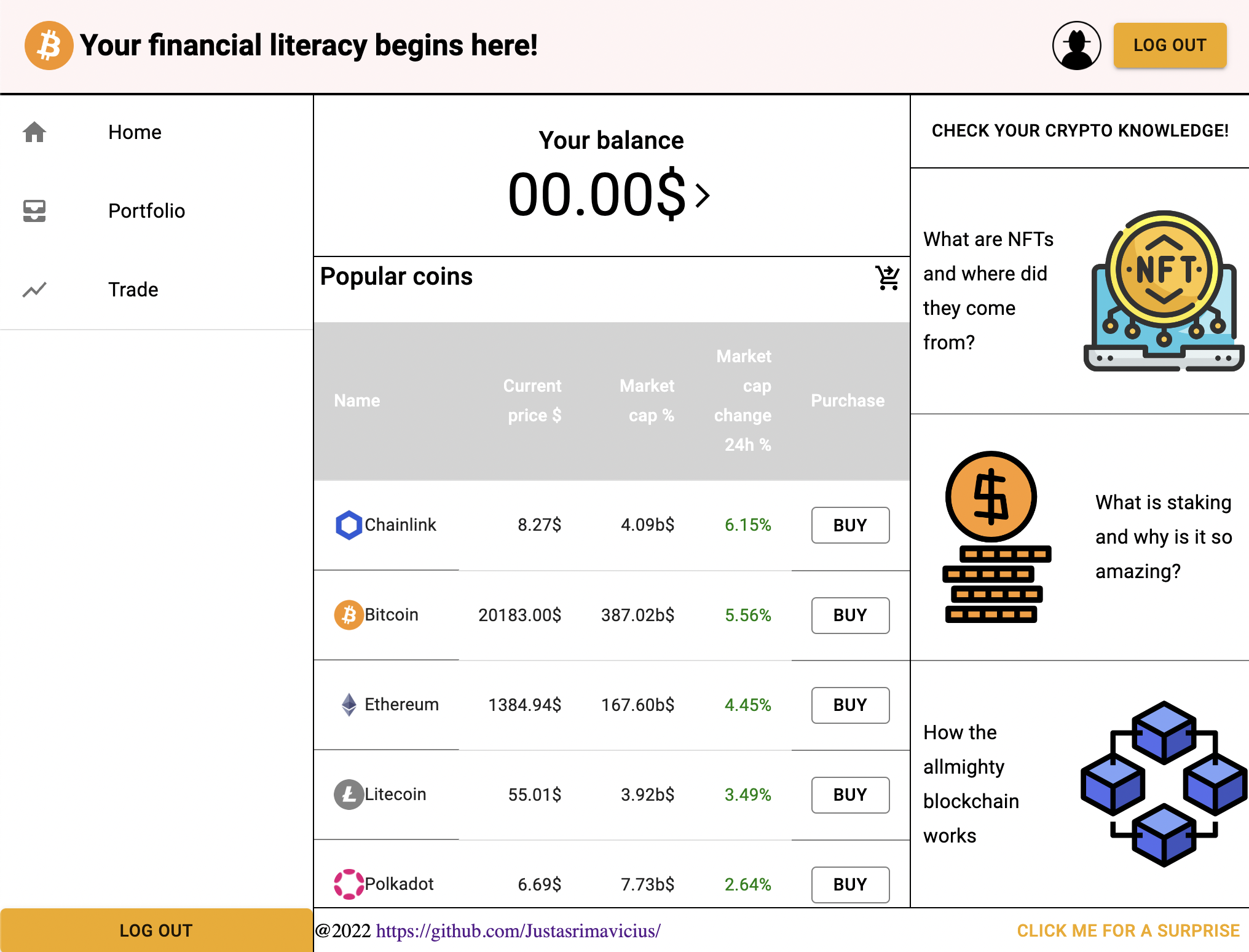 coinTrace project